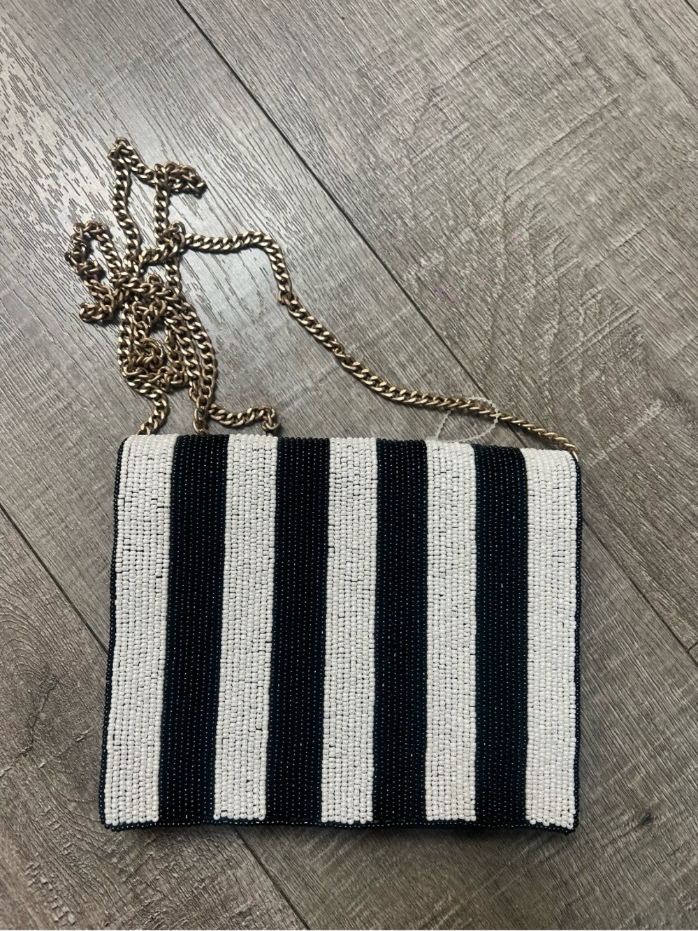 Baublebar black white beaded crossbody bag TRENDING LIKE
NEW